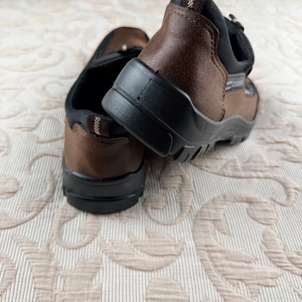 Cosidram‎ Mens Brown Faux Leather Loafers Casual Slip On Walking Shoes Size 9M